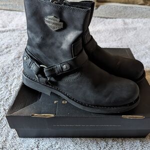 Harley-Davidson Men's Black Leather Boots
